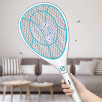 1 x RAW Customer Returns Night Cat Electric Fly Swatter Electric Extra Strong 3000V Electric Mosquito Fly Killer Electric Fly Catcher Fly Trap Racket Mosquitoes Mosquito Insect Zapper USB Rechargeable - RRP €22.39