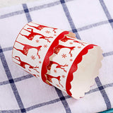 3 x Brand New 200pcs Christmas Cupcake Wrappers, Santa Reindeer Cake Wrapping Paper Liners, Cake Muffin Baking Cups, Christmas Holiday Festive Party Supplies Blue - RRP €24.96