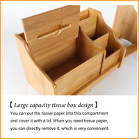 1 x Brand New Catekro Bamboo Desk Organizer, Affordable Stretch Bookshelf, Pen Holder for Office, School, Home - RRP €44.99