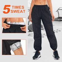 1 x RAW Customer Returns Gotoly Sauna Pants Women s Slimming Jogging Bottoms Sports Pants High Waist Training Pants Long Sweat Pants with Pocket Quick-Drying Sweat Pants Tummy Control Thigh Shaper for Running, Training, Gym - RRP €27.53