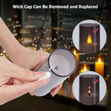 1 x RAW Customer Returns IMAGE Flameless Flickering Candles Battery Operated Acrylic Shell 3D Wick LED Candles with Timer for Wedding Christmas Home Decor Set of 5 1 x 5 x 7 x 20.3 - RRP €25.99