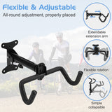 2 x RAW Customer Returns CYFIE Bicycle Wall Mount Foldable Bicycle Wall Mount for the Garage, Basement and Apartment Bicycle Wall Mount up to 20kg for Bicycle, Racing Bike, Mountain Bike etc. Bicycle Holder 2 Pieces  - RRP €85.98