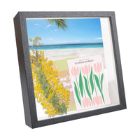 2 x Brand New Encuryna 3D picture frame for filling, 3D picture frame 20x20 cm, deep picture frame for filling objects, square object frame for filling photos, desk wall hanging, black 8 inches  - RRP €40.8