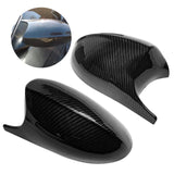 1 x RAW Customer Returns 1 Pair Car Wing Mirror Covers, Rearview Mirror Cover, Side Mirror Housing M3 Style Replacement for B-MW E81 E87 E90 E91 E92 E93 Carbon Fiber . - RRP €50.41