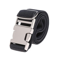 1 x RAW Customer Returns Children s Elastic Buckle Trousers Belt - Stretch Belt with Zinc Alloy Buckle Adjustable Belt for Boys Girls Easy Clasp Belt Black  - RRP €12.08