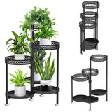 1 x RAW Customer Returns JOENCOST 6-tier metal plant stand, flower shelf, plant shelf, 115 cm high, rust-proof flower stand, flower bench, flower staircase, plant staircase, standing shelf for indoors and outdoors, garden- RRP €44.36