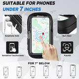 5 x RAW Customer Returns Mobile phone holder bicycle waterproof mobile phone holder motorcycle 360 rotating bicycle holder handlebar bag for 4.7-7 inch smartphone with rain cover bicycle bag bicycle handlebar holder bag - RRP €98.35