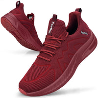 1 x RAW Customer Returns Feethit sneakers men s shoes, sports shoes, running shoes, sneakers, men s tennis, fitness, jogging, walking shoes, lightweight, breathable, leisure, street running shoes, slip-on shoes, red, 42 EU - RRP €29.23