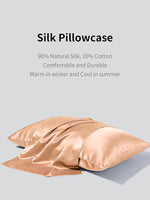 1 x RAW Customer Returns Larlary Silk Pillowcase 75x50cm,2 item ,90 silk,10 cotton, protect hair, protect skin, promote sleep - RRP €23.46