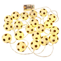 1 x RAW Customer Returns OSALADI Football String Lights 9.8 Feet 20 Leds Football Shape String Lights For Boys Bedroom Battery Operated Football Decor String Lights Indoor Outdoor - RRP €19.75