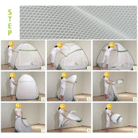 2 x RAW Customer Returns LIHAO Mosquito Net Pop Up Mosquito Tent Foldable Close Mesh Mosquito Net Travel Mosquito Net Double Bed Fine Mesh Mosquito Net for Travel and Home 200 x 180 cm  - RRP €70.56