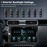 1 x RAW Customer Returns 2 Din Car Radio with Wired Carplay Android Auto, 7 Touch Screen Radio with Bluetooth FM Car Audio Support Mirror-Link SWC Colorful Backlit Settings AUX Remote Control Microphone - RRP €20.4