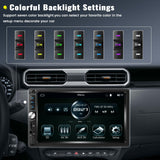 1 x RAW Customer Returns 2 Din Car Radio with Wired Carplay Android Auto, 7 Touch Screen Radio with Bluetooth FM Car Audio Support Mirror-Link SWC Colorful Backlit Settings AUX Remote Control Microphone - RRP €20.4