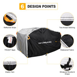 1 x RAW Customer Returns Neverland Quad Tarpaulin ATV Cover, Waterproof Indoor and Outdoor Use Cover for Quad Cover Winter with Windproof Buckle Snowproof Hailproof Dustproof Quadplane 210 120 115cm - RRP €30.32