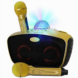 1 x RAW Customer Returns RUBEHOOW Karaoke Machine with 2 Wireless Microphones and Disco Colorful Light Effect, Suitable for Family Gatherings, Birthday Parties, Holiday Celebrations and Singing Practice - RRP €80.66