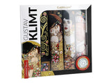 1 x RAW Customer Returns CARMANI Mixed Black Background Placemats Set of 4 Non-Slip Heat Resistant Decorated with Gustav Klimt - RRP €26.25