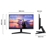 1 x RAW Customer Returns Samsung Monitor F24T352FHR, 24 inches, IPS panel, Full HD resolution, AMD FreeSync, response time 5 ms, 75 Hz refresh rate, Dark Blue - RRP €181.42