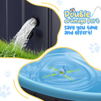 1 x RAW Customer Returns Rywell Dog Pool, Foldable Dog Pool Non-Slip and Wear-Resistant Pets Dog Bath Pool 160 30cm - RRP €59.99