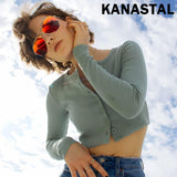 1 x RAW Customer Returns KANASTAL sunglasses for men and women with mirrored orange-red lenses with premium metal frame UV400 protection classic mirror glass sunglasses - RRP €18.98