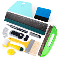 1 x RAW Customer Returns FOSHIO Wallpaper Hanging Kit with Brush, Wallpaper Scraper, Blue Squeegee, Tape Measure - RRP €22.99