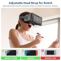 1 x RAW Customer Returns OIVO Switch VR Glasses Compatible with Nintendo Switch Switch OLED with Adjustable HD Lenses, VR Glasses Virtual Reality for Nintendo Switch OLED, Switch VR Kit, Switch 3D Glasses - RRP €21.17