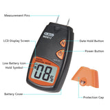 1 x RAW Customer Returns Moisture meter, Dr.meter moisture meter plants, portable, 2 pins, HD DIGITAL LCD display with 2 spare pins and a 9V battery two included Measuring range 5 -40 , accuracy -1  - RRP €16.99