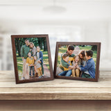 1 x RAW Customer Returns EXYGLO Wall or Table Photo Frame, 20x25cm Photo Frame, Decoration for Home, Office, Cafe, Brown Set of 12 - RRP €25.91