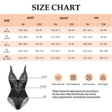 1 x RAW Customer Returns SHEKINI Elegant Bodysuit Women Lace V-Neck Slimming Shapewear Shaping Slimming Flat Belly Sexy Body Shaper Thong - RRP €32.4