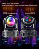 1 x RAW Customer Returns Moving Head Stage Light 36W, Double-Sided Party Light 4in1 RGBW LEDs Disco Light Remote Control DJ Light, DMX512 14 18CH, 540 X-Axis 270 Y-Axis Rotation, Solid Case, Suitable for All Occasions - RRP €92.74