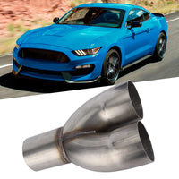 1 x RAW Customer Returns Keenso 2-1 Stainless Steel Exhaust Adapter, Car Exhaust Y-Pipe Upgrade Your Car Exhaust System - RRP €53.69