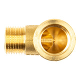 1 x RAW Customer Returns piox fitting, angle 90 degrees I 1 2 inch I with external thread on both sides I brass I connecting piece I elbow AG x AG - RRP €9.58