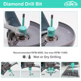 1 x RAW Customer Returns Diamond Core Bit Tile Drill 68MM Hole Saw - LEKOMESH For Porcelain Ceramic Tiles Marble Granite Stone Quartz Vacuum Brazed M14 Thread for Angle Grinder - RRP €34.84