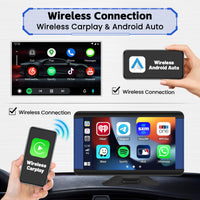 1 x RAW Customer Returns Wireless Apple CarPlay Android Auto Portable Car Radio Bluetooth, 7 inch IPS Touchscreen Digital Media Receiver with AirPlay Android Cast BT AUX FM Transmitter Rear View Camera - RRP €79.99