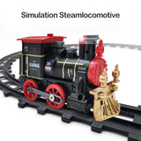 1 x RAW Customer Returns Beyiudefu Train Christmas Tree Electric Train for Children Classic Steam Locomotive Railway Car Toy for Children - RRP €25.78