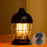 1 x RAW Customer Returns 5000mAh Rechargeable LED Camping Lantern, Retro Portable Lantern Torch With 350LM Bright, 70 Hour Battery Life, Dimmable, 3 Modes, Emergency Lamp for Tent, Outdoor, Garden, Dimming - RRP €29.99