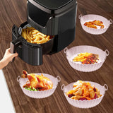 1 x RAW Customer Returns Air Fryer Silicone Mold, 2 Pieces Air Fryer Silicone Pot, 18cm Air Fryer Molds, Reusable Air Fryer Silicone Pot Suitable for Air Fryer Oven - RRP €8.92