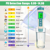 1 x RAW Customer Returns pH meter water, digital PPM meter water, 7 in 1 PH TDS SALT ORP SG TEMP EC meter with ACT, TDS meter for drinking water, aquarium, hydroponics, salt water, SPA - RRP €40.33