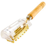 1 x RAW Customer Returns Fish scale remover with box with serrated sawtooth made of brass and wooden handles from Tsubame-Sanjo, Japan Yamasan  - RRP €30.16