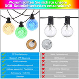 1 x RAW Customer Returns Elitlife outdoor fairy lights, 12m 50 LED fairy lights with Bluetooth 20 modes 16 colors fairy lights outdoor power IP65 waterproof fairy lights bulbs outside for garden, balcony, terrace and indoor room - RRP €26.81