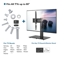 1 x RAW Customer Returns BONTEC Universal TV Mounting Kit Package for All TVs Hardware Includes M4, M5, M6, and M8 Screws, Washers and Spacers for TVs up to 80 , Silver  - RRP €11.7