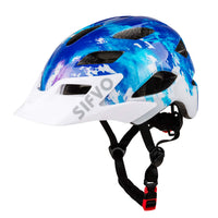 1 x RAW Customer Returns SIFVO bicycle helmet children boys and girls 50-57cm, children s bicycle helmet with removable visor children s helmet multi-sport helmet children safe and comfortable 5-14 years - RRP €35.99