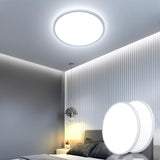 1 x RAW Customer Returns OTREN 2 pieces LED ceiling light flat, round bathroom lamp ceiling lamps 24W, 2400LM modern panel lamp for bathroom, living room, bedroom, bathroom, 6500K cool white, IP44, 23CM - RRP €31.68