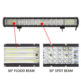 1 x RAW Customer Returns SKYWORLD LED Light Bar, 23 inch 570W Quad Row Spot Flood Combo Beam LED Offroad Driving Work Light Fog Lamp with Wiring Harness for 4x4 4WD Truck ATV UTV SUV Vehicles 12V 24V - RRP €65.99