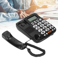 1 x RAW Customer Returns VBESTLIFE Corded Desk Phone, Large Buttons, Corded Landline, for Home Office Hotel Room, Caller ID, Hands-Free Function - RRP €28.9