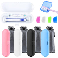 4 x Brand New Toothbrush case, portable toothbrush travel case, includes 4 electric toothbrush cases and 4 waterproof fabric bags, for electric toothbrush Hx6730, Hx6761, Hx3120, Hx3130, Hx1610, etc. - RRP €129.6