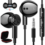 1 x RAW Customer Returns Headphones for Samsung A14 A13 A23 A12 A52S A32 A22 S10, in-ear headphones with cable 3.5 mm jack plug, magnetic earphones headset with microphone for XiaoMi Redmi Note 13 12 Pro 11S 11 Pro 10S Moto g22 - RRP €13.87