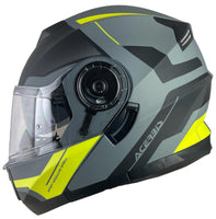 1 x RAW Customer Returns ACERBIS Serel Helmet 22.06 Black and Yellow Flour Size L 59 60 Modular Helmet with Sunglasses Fully approved - RRP €108.19