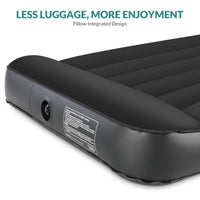 2 x Brand New Inflatable air bed air mattress, air bed with electric air pump, inflatable guest bed single bed air mattress sleeping mattress with pillow for 1 person, suitable for indoors and outdoors black  - RRP €79.98