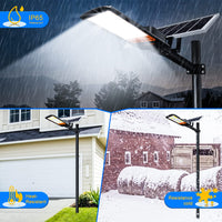 1 x Brand New Kingwen 400W solar street light LED street lamp with twilight sensor 6500K cold white solar street light with remote control 360 LEDs solar lights for outdoor waterproof IP65 - RRP €135.99