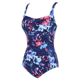 1 x RAW Customer Returns Durio Swimsuit Women s Swimsuits One-Piece Tummy Control Swimwear Swimsuit One Piece Sexy Push Up Swimsuits Swimwear Blue Watercolor Color XL - RRP €34.78